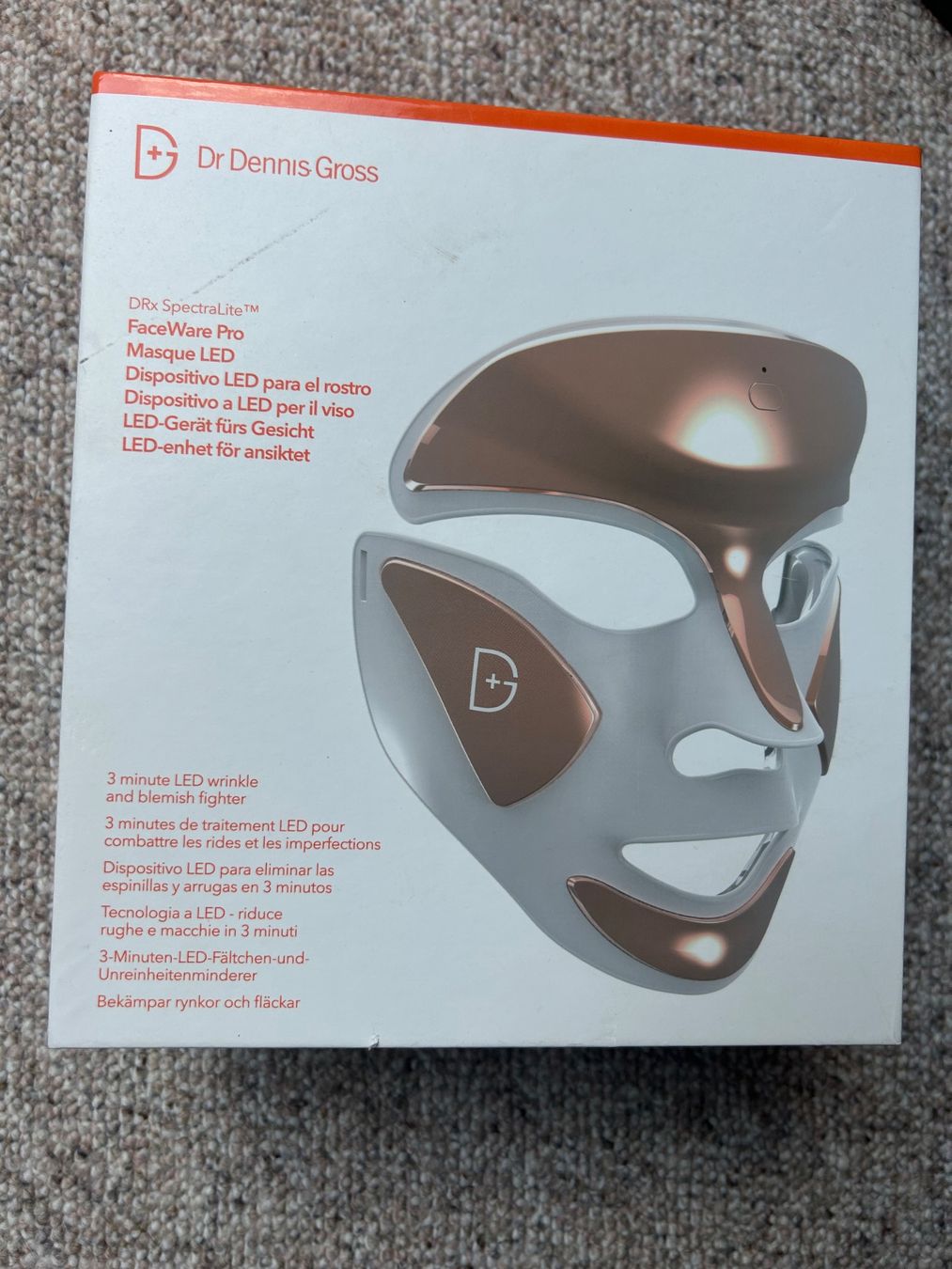 Protezione per viso e udito: DRx SpectraLite FaceWare Pro LED-Gesichtsmaske – Usato da Au ZH venduto da Luxbag