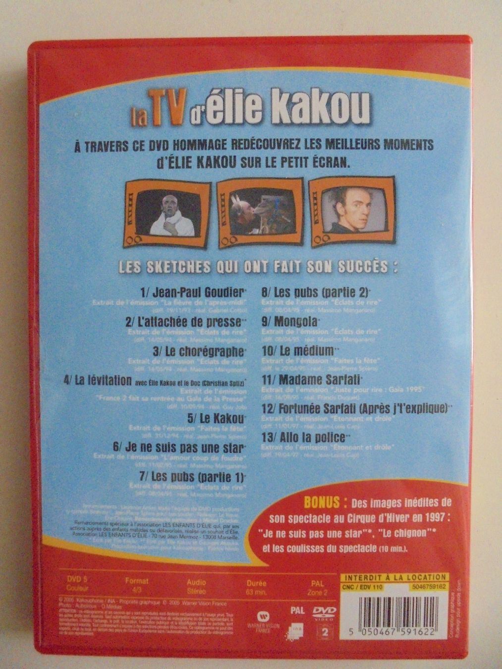Tutti i DVDs: " La TV d' Élie Kakou " comme neuf – Nuovo (secondo la descrizione) da Crissier venduto da Promopost 1