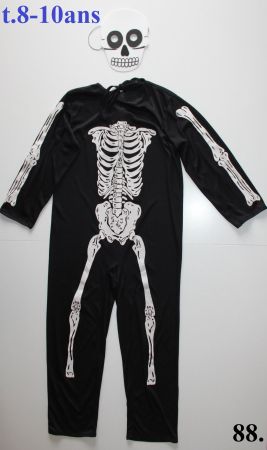 Costume squelette / Skelett t. 8 - 10 ans