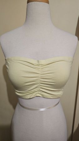 Chicorée Bustier Tube Top, Gr. XL, hellgelb