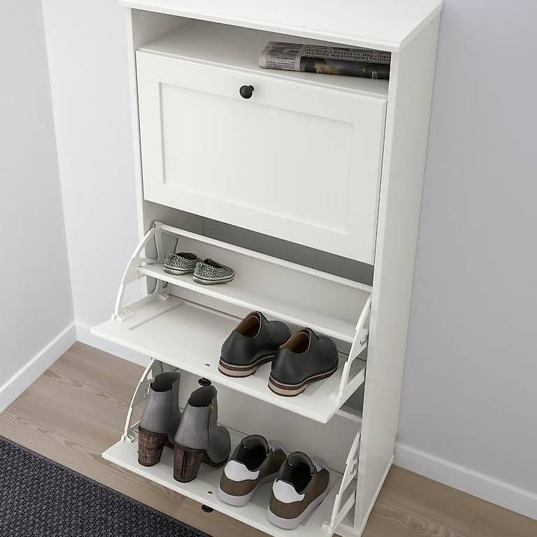 Armadi: Armoire à chaussures IKEA BRUSALI blanche – Usato da Geneve venduto da pap_h82w 1