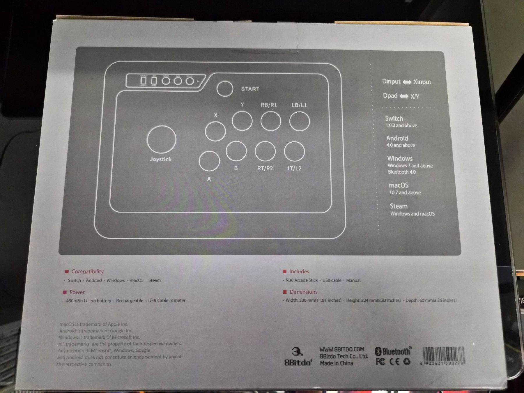 8BitDO Controller: 8Bitdo N30 Arcade Stick Bluetooth NEU nie gebraucht! – Nuovo e nell'imballaggio originale da Zürich venduto da Joselito0 2