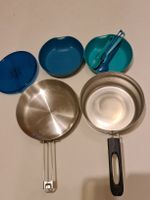 QUECHUA Camping-Kochset aus Edelstahl für 2 Personen