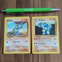 BASE SET Pokémon cards MACHOP MACHOKE 34+52/102 ITA common 