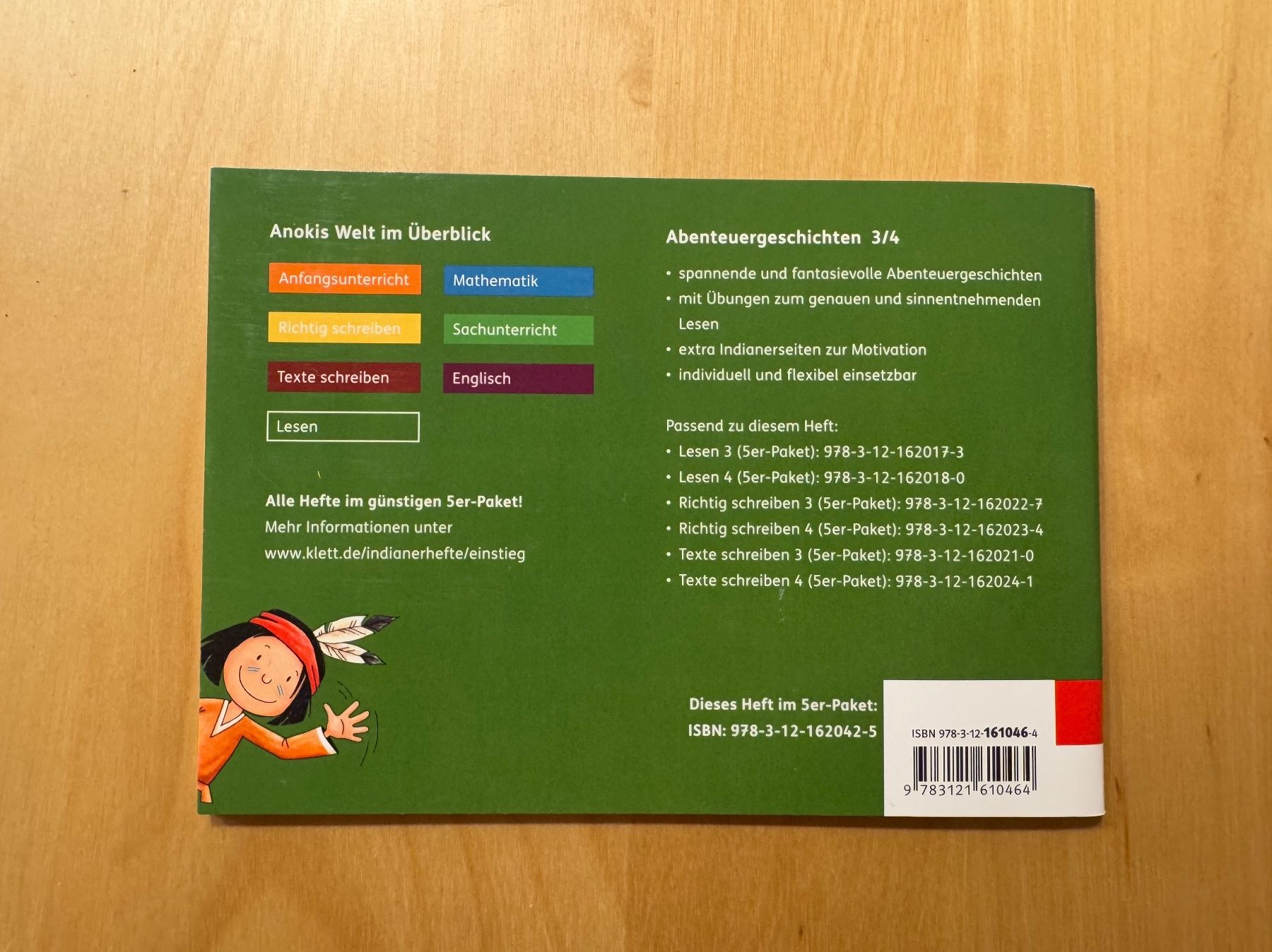Libri: Klett Abenteuergeschichten 3/4 Indianerheft – Nuovo (secondo la descrizione) da Goldach venduto da Hibiskus23 1