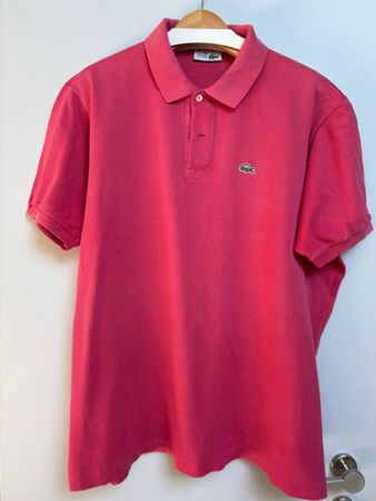 Lacoste Poloshirt, Himbeere, Grösse: 8 (entspricht 3XL).