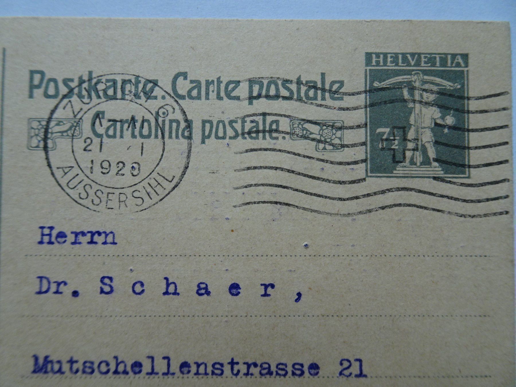Banknoten: 1920 – Gebraucht aus Aadorf von Chnorli-Furz 1