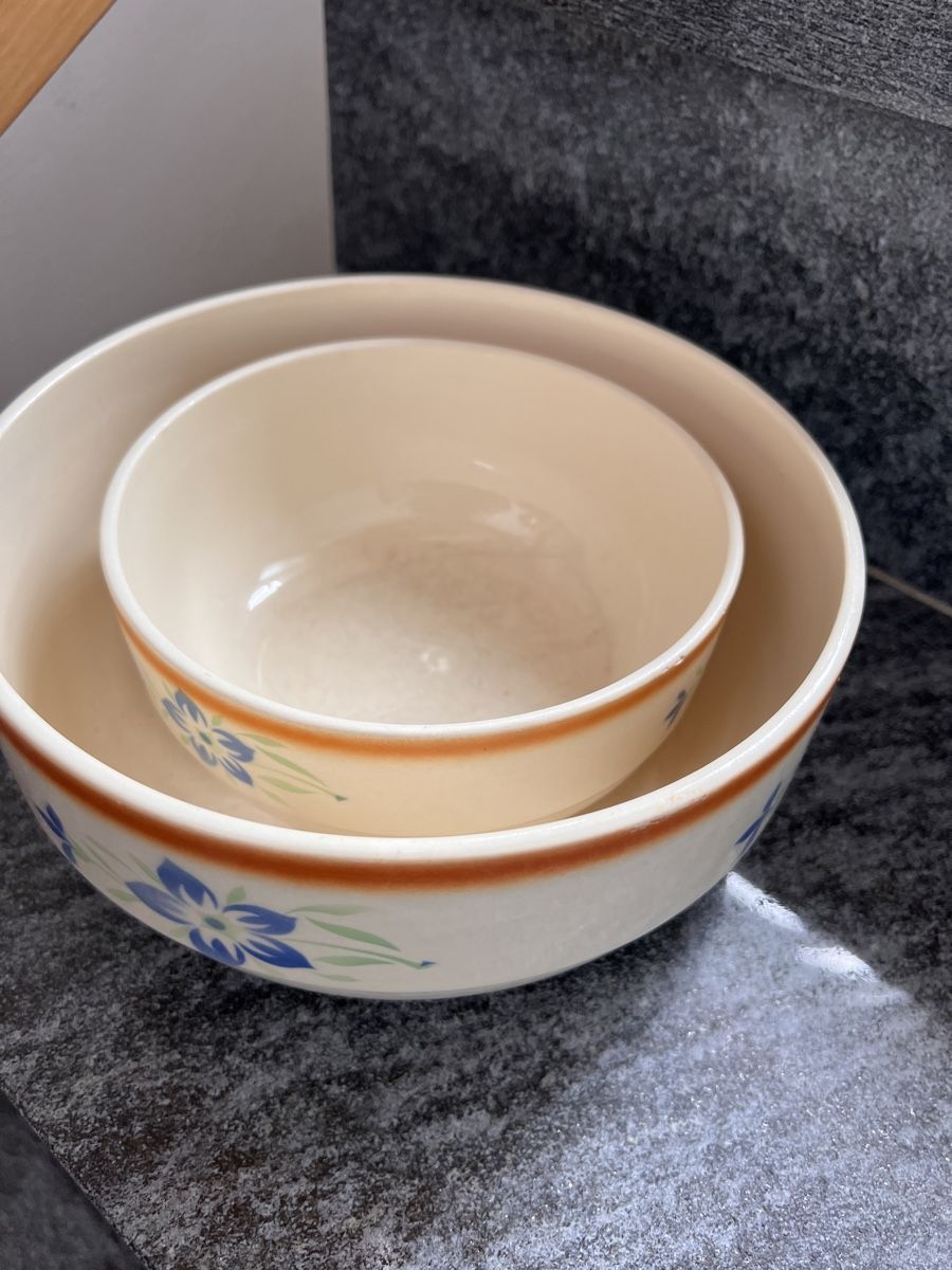 Set di piatti: Jugendstil Steingut Schüsseln Schablonentechnik Schalen – Usato da Otelfingen venduto da Markthalle_C 1