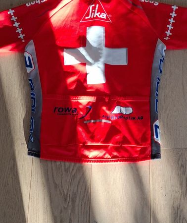 Radtrikot Sport Shop Kunz rot Schweizer Design neuwertig