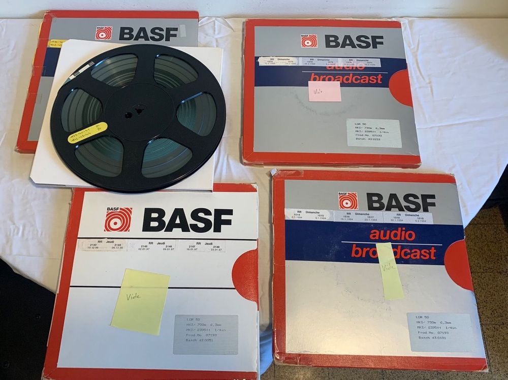 Bande Magnétique BASF Triple Durée 730m - NEUVE - Vintage Audio