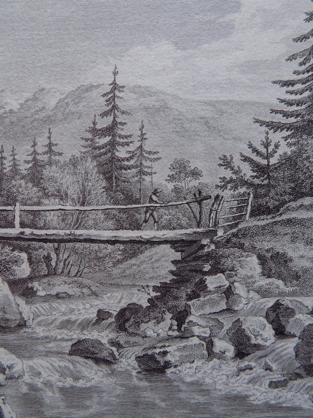 Gravures: Pont de Bellegarde Jaun – D'occasion à Risch par Rischli15 5