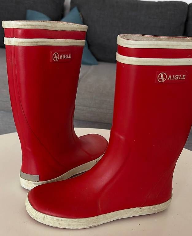 Scarpe per ragazzi: Rote Gummistiefel, Aigle, Gr. 32 – Usato da Erlenbach ZH venduto da MaierJ1 1