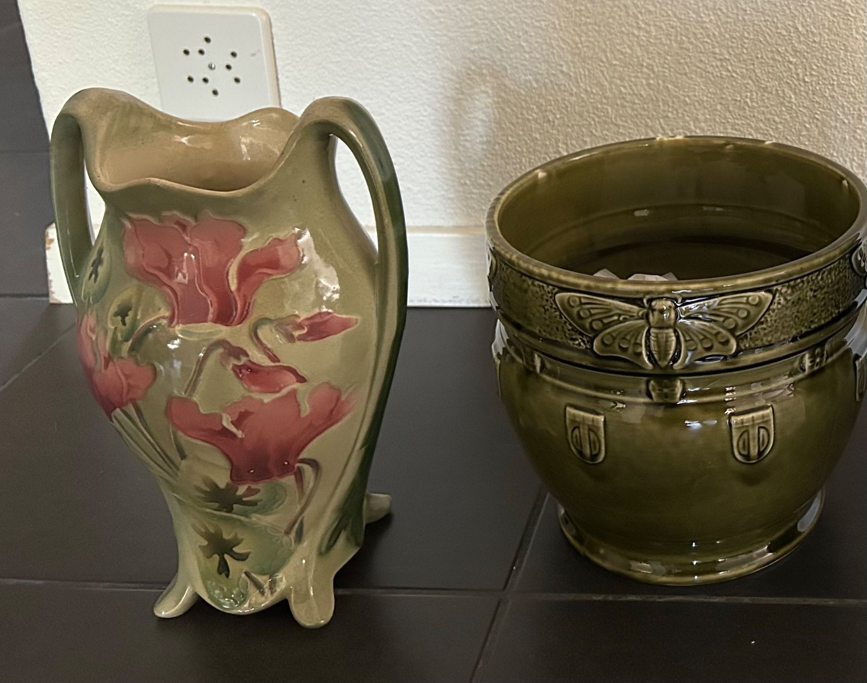 Vasi & Recipienti: Jugendstil Vase ca. 30cm & Jugendstil Topf ca. 20cm – Usato da Bülach venduto da Bubba01