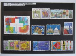 Briefmarken Schweiz 1991