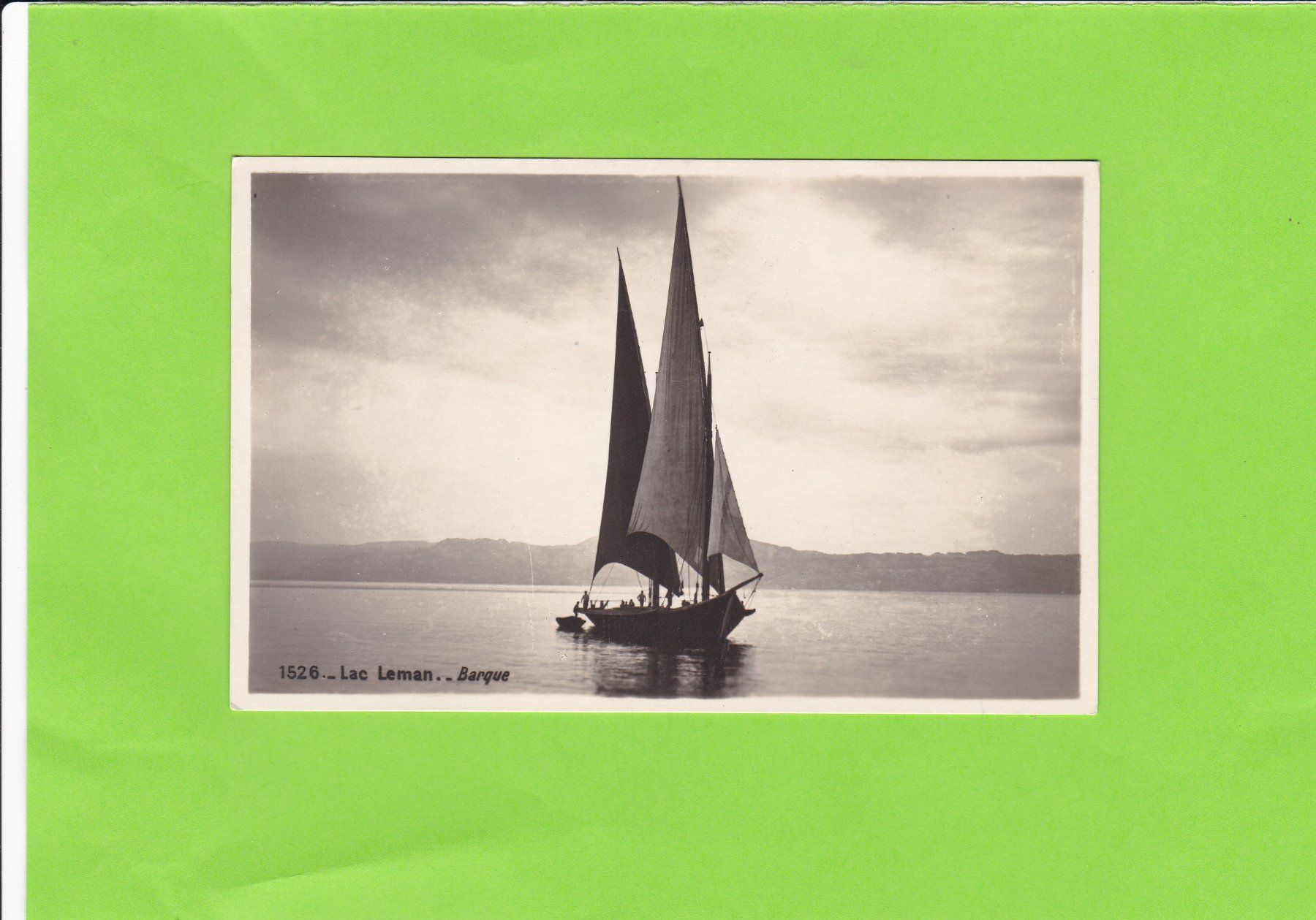 Cartoline postali: Lac Léman-Barque – Usato da St. Peterzell venduto da neckertal