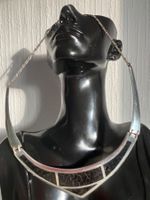 Collier ras du cou vintage argent 925, Style Art Déco 41g