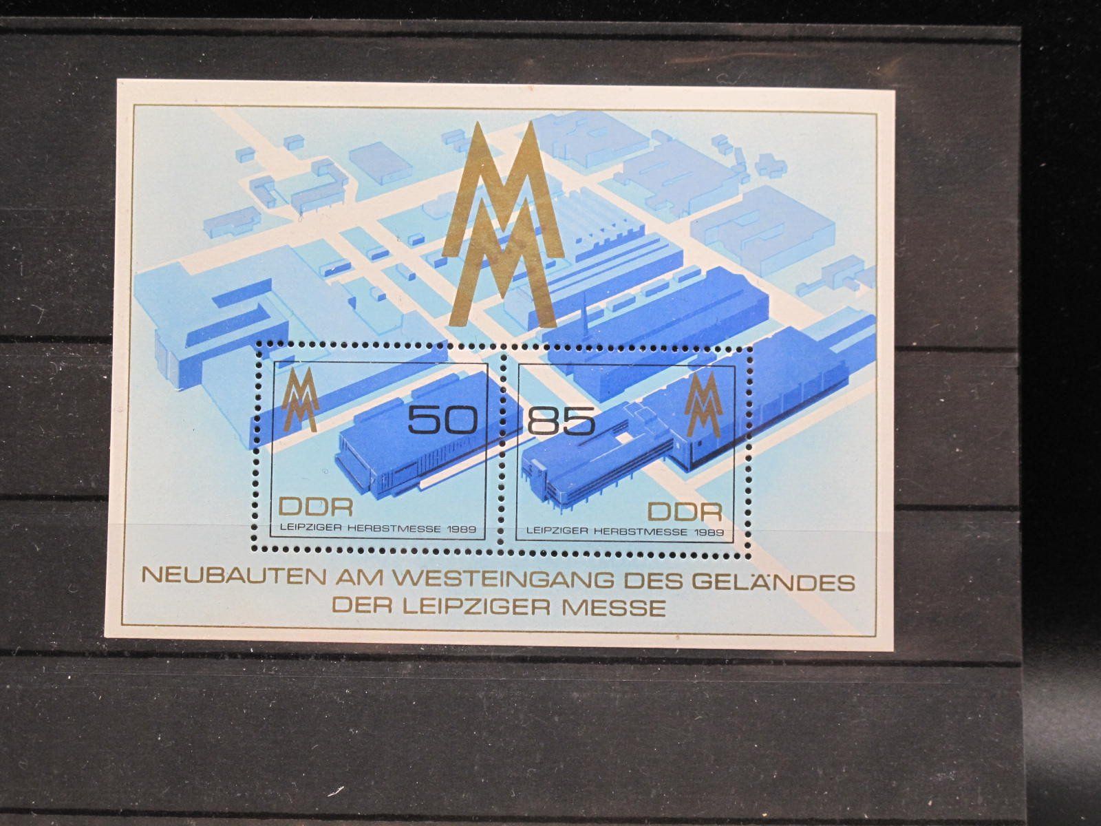 Tutti i francobolli: DDR 1989 Herbstmesse Block 99 ** – Usato da Wil SG venduto da fva01