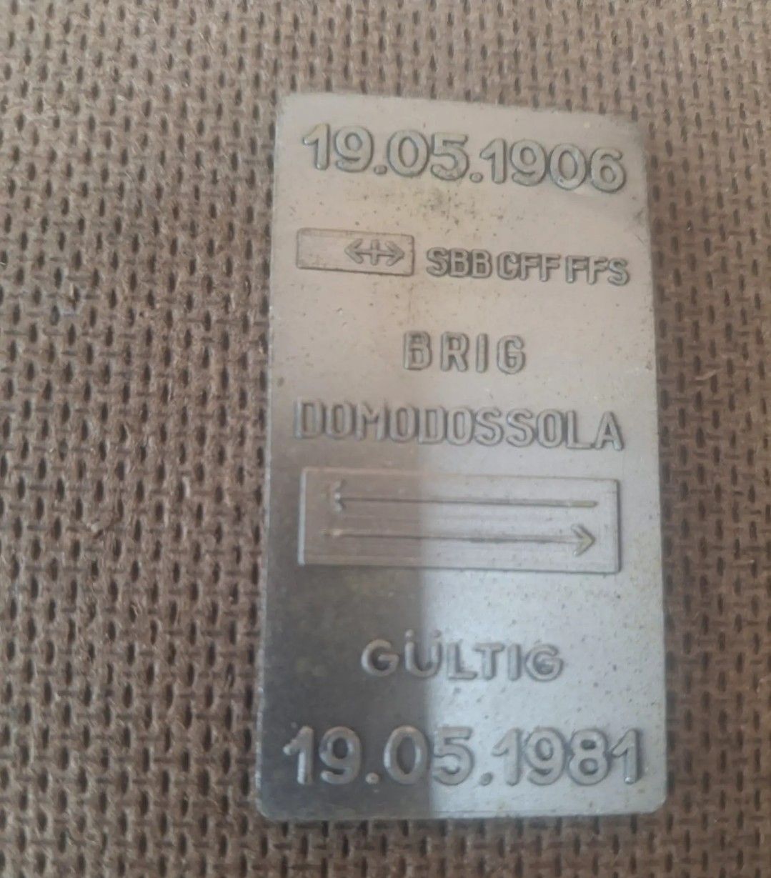 Medaglie: ricordo traforo del sempione – Usato da Minusio venduto da Samuel__b 1