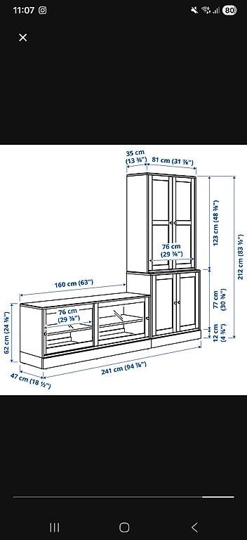 Ikea Mobili TV: Meuble tv et vitrine ikea HAVSTA – Usato da Chavannes-près-Renens venduto da lgu_fvs5 4