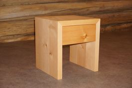 Nachttisch Mineras aus Lärche (mit Schublade)