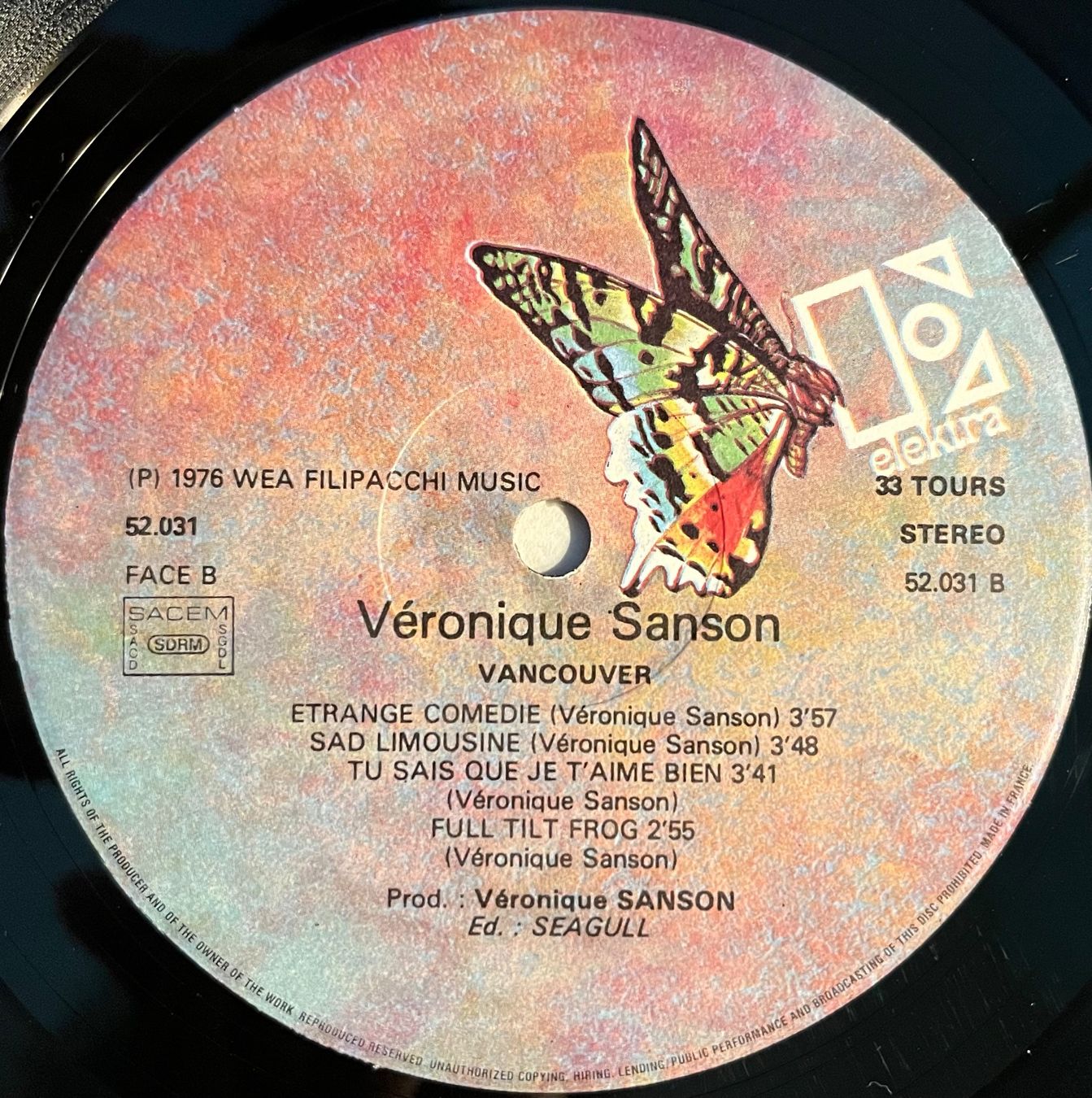 Schallplatten: VERONIQUE SANSON - VANCOUVER - 33 Tours – Gebraucht aus Bussigny von vinyl-pas-cher 4