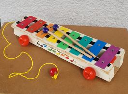 🎈Von 1964 schönes Fisher-Price Xylophon Holz