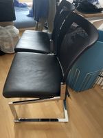 Sitag Freischwingerstühle mit Ledersitz