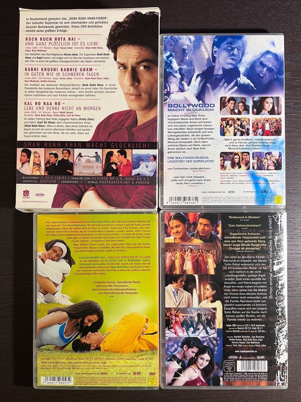 Tutti i DVDs: Shah Rukh Khan Collection – Usato da Zürich venduto da FilmFreunde 1