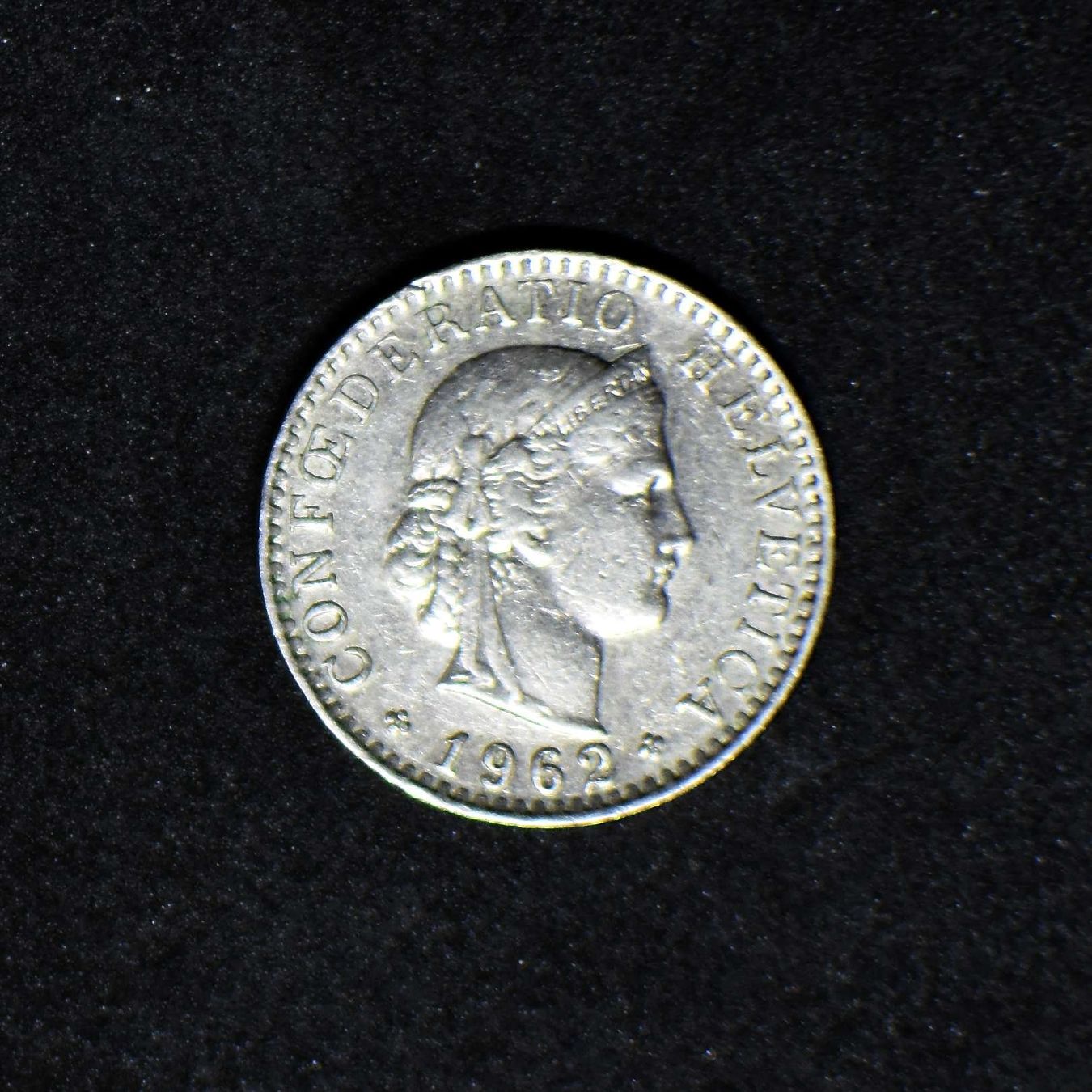 Toutes les monnaies: 20 centimes suisse, 1962 – D'occasion à Belmont-sur-Yverdon par bichet02 1