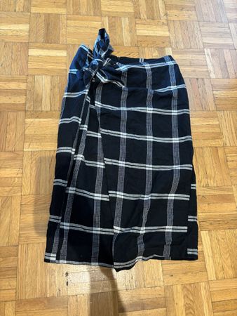 Jupe longue Bershka carreaux noir et blanc taille S