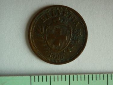 Tutti le monete: Ancienne pièce de 1 centime - 1936 – Usato da Cortaillod venduto da Matteo18 2