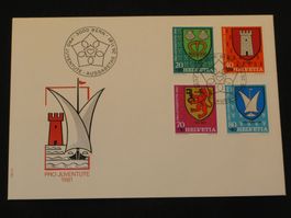 Pro Juventute FDC 1981 Nr. 277 - 280 Gemeindewappen