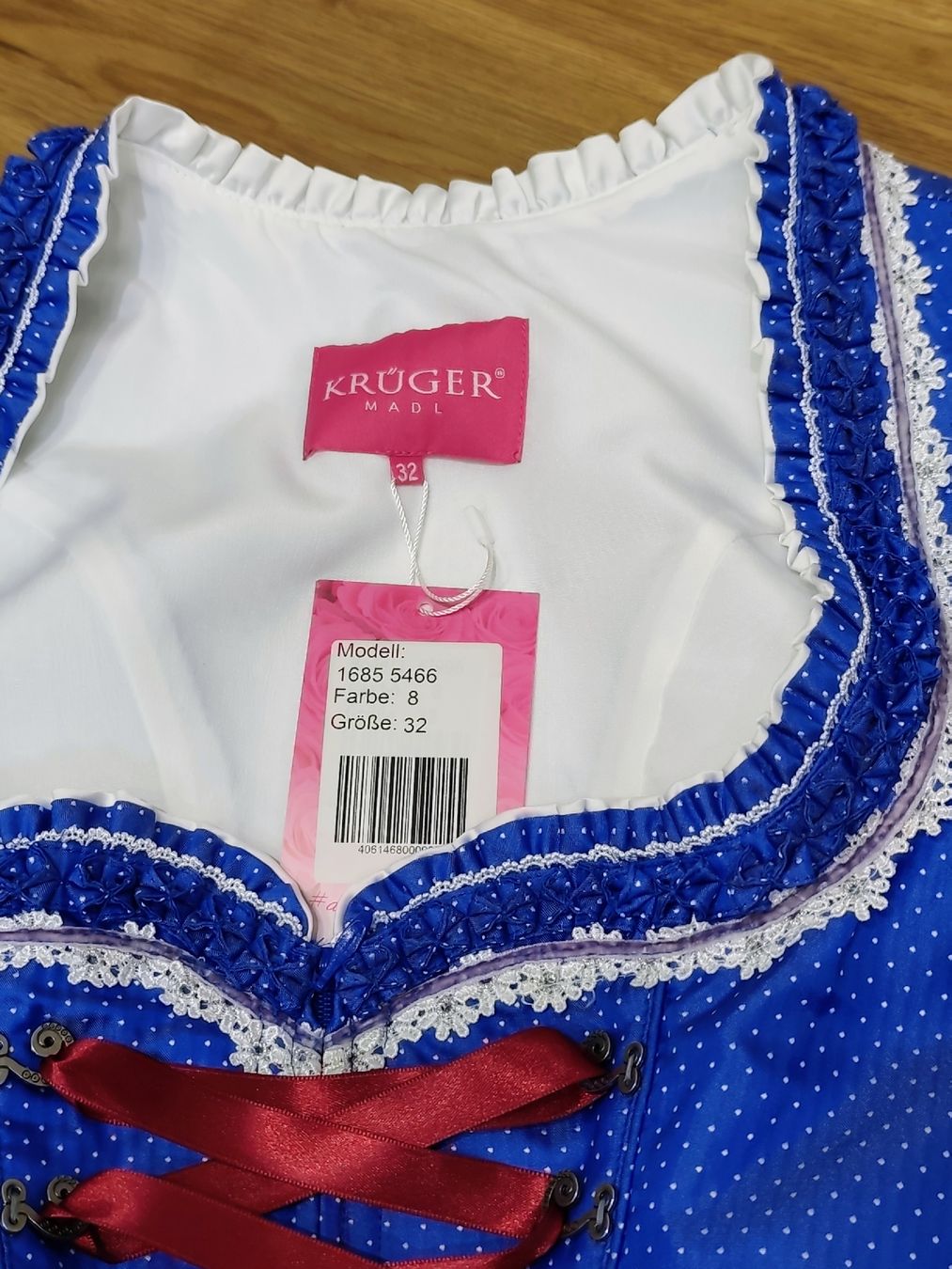 Krüger Vestiti: Dirndl Krüger, Gr. 32 (34) - NEU – Nuovo e nell'imballaggio originale da Dussnang venduto da Rosenfee50 2