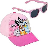Bluey Pink Sonnenbrille und Baseballkappen-Set