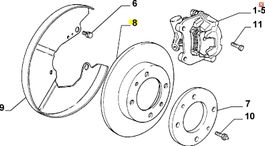 Bremsscheibe hinten Alfa Romeo GTV/Spider 71739571