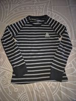 Odlo Themo Langarmshirt gestreift schwarz grau Grösse 128