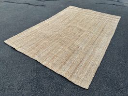 Teppich Naturfaser rechteckig braun 200x300 cm - Top Zustand