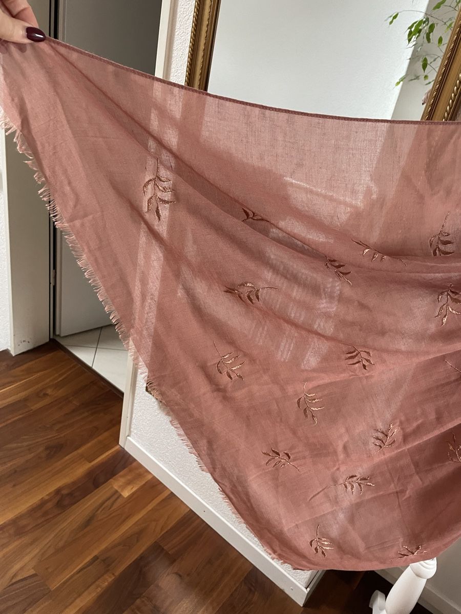 Foulards, Tücher & Schals: Taifun Schal, Altrosa, Stickerei – Gebraucht aus Fehraltorf von Nadja0205 3