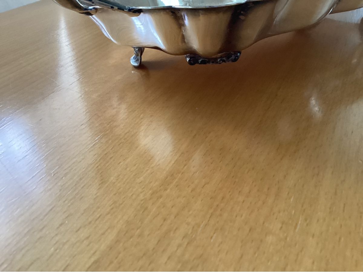 Piatti di portata: Serviertablett „5th Ave Silver Co“versilbert m.Griffen antik – Usato da Nunningen venduto da Vintage59 8