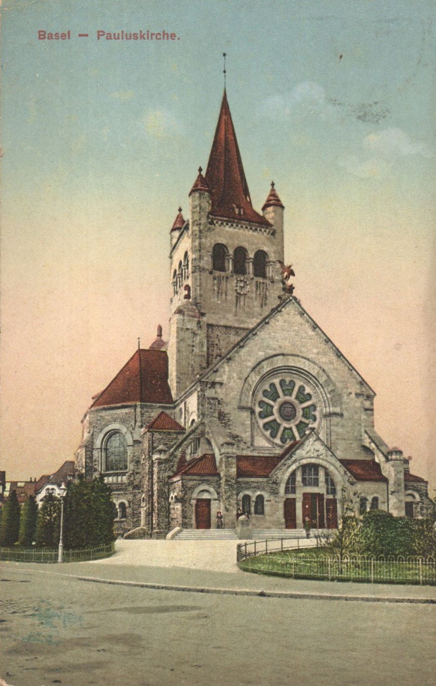 Cartoline postali: Basel - Pauluskirche – Usato da Melano venduto da pisonsdro