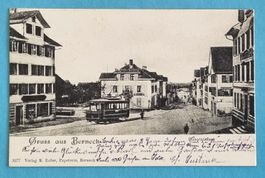 Berneck - Hauptstrasse - Strassenbahn - 1906