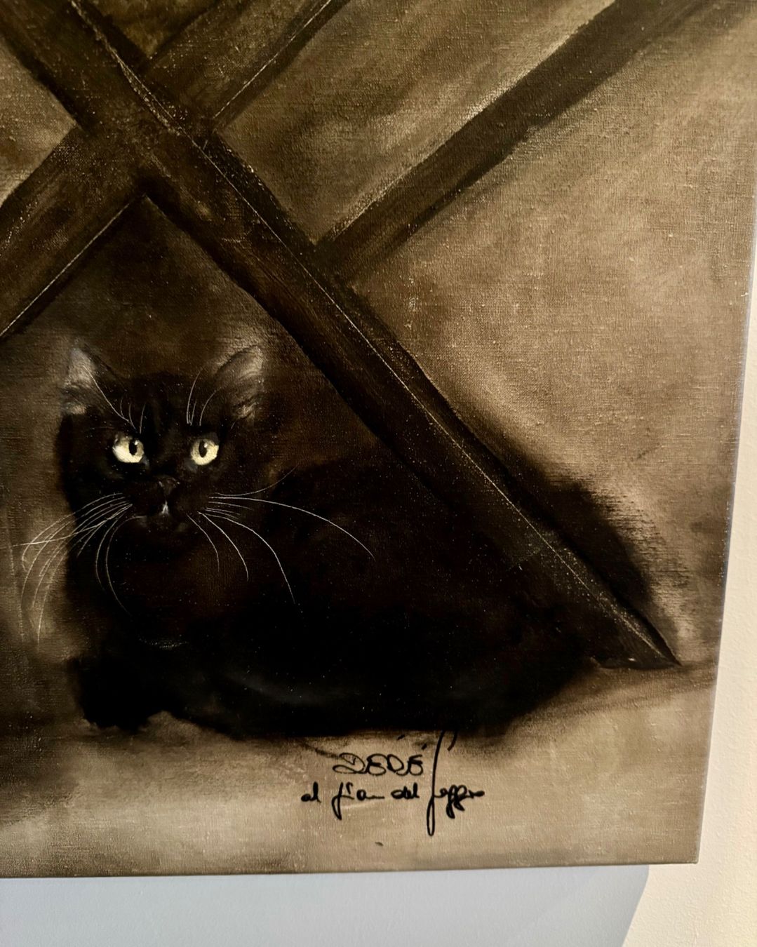 Dipinti: Original Katzenbild von Dédé Moser – Usato da Au ZH venduto da hoppundex 1
