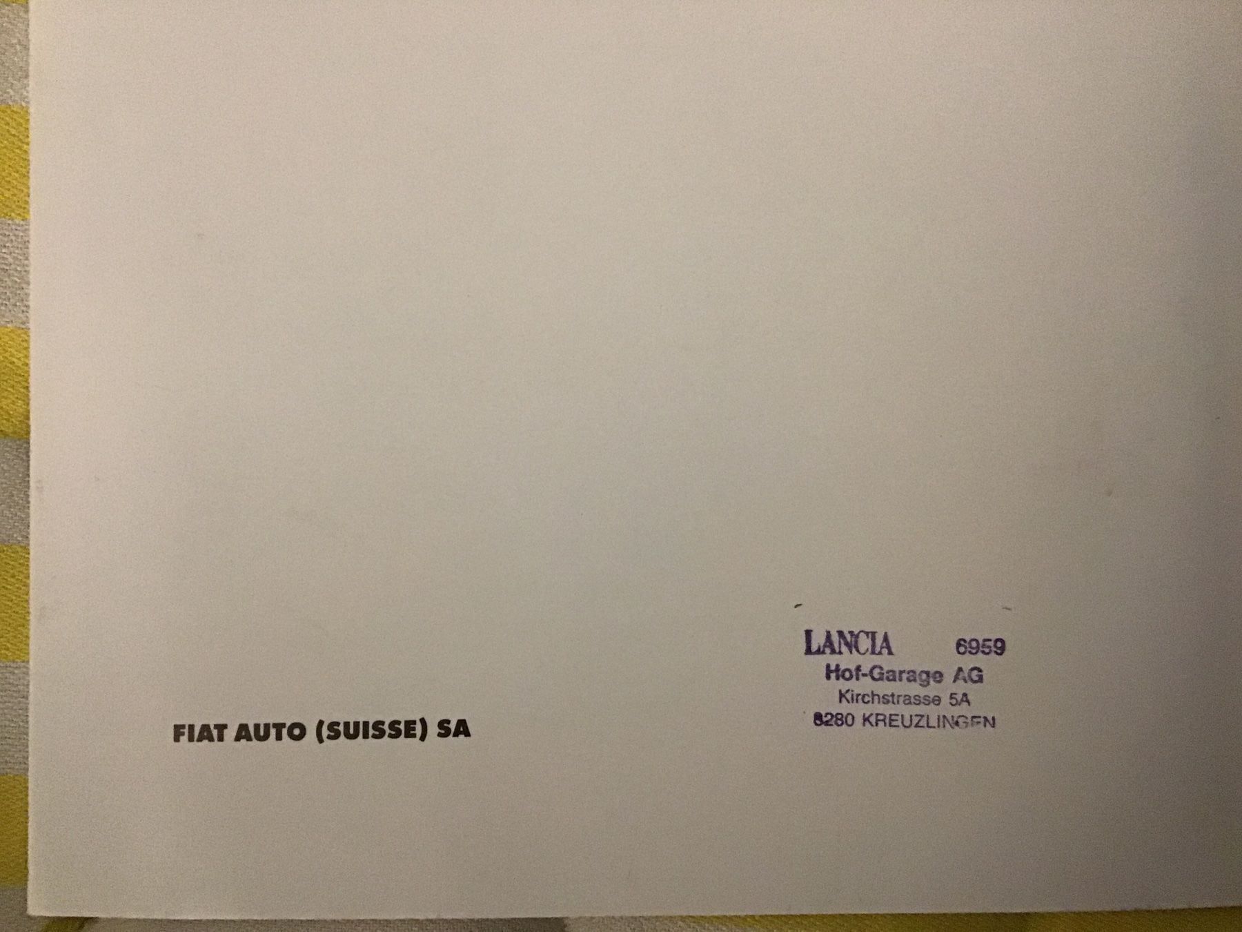 Lancia Dokumente: Lancia Programm Verkaufsprospekt – Gebraucht aus Scherzingen von Starseller62 6