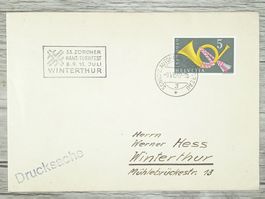 TR13 Enveloppe + Timbre Suisse 1949