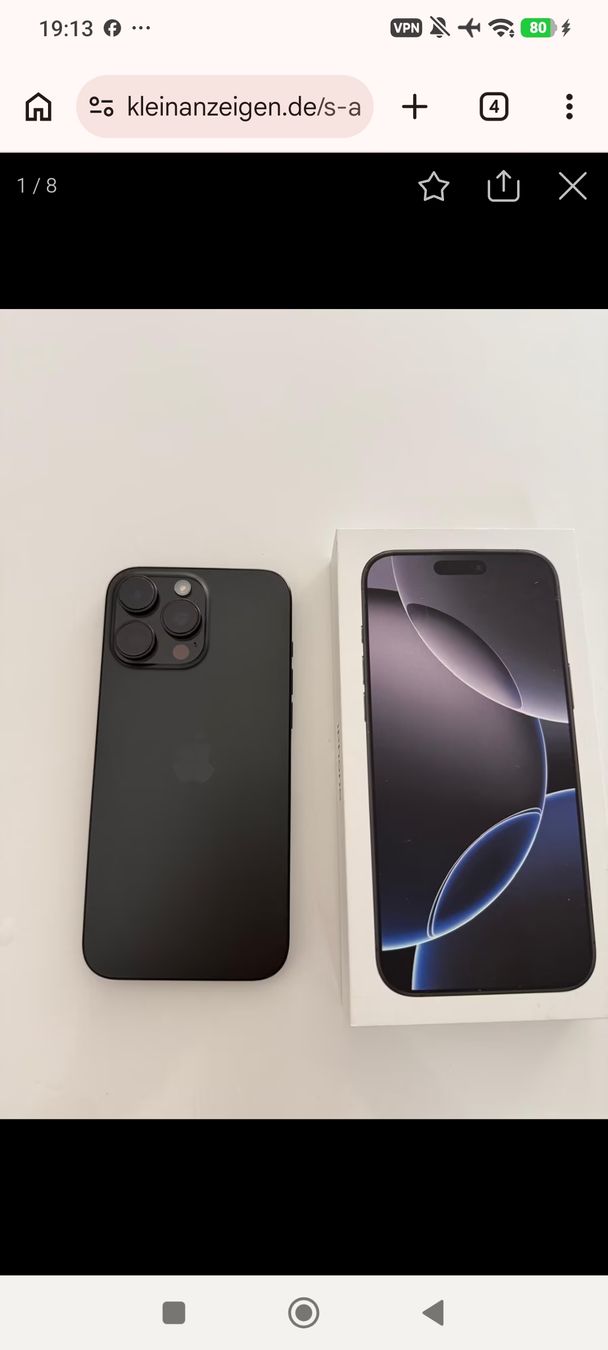 Apple Handys / Smartphones: iPhone 16 Pro Max – Gebraucht aus Lausanne von Cacabanca 9