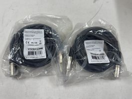 2x VIVOLINK XLR M to jack cable 5 m Black (X1207)