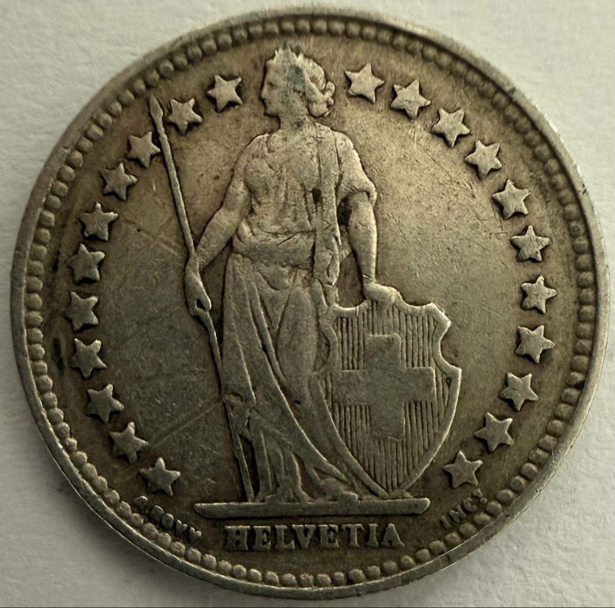 Tutti le monete: 1/2 Franken Münze 1920 B Silber  – Usato da Appenzell venduto da Wumo74 1