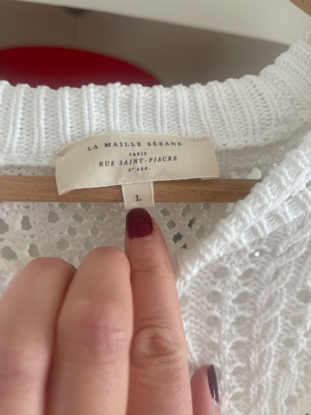 Sezane Pullover & Sweatshirts: Sezane Baumwollpulli Weiss Grösse L – Gebraucht aus Horgen von Sol-verde 1