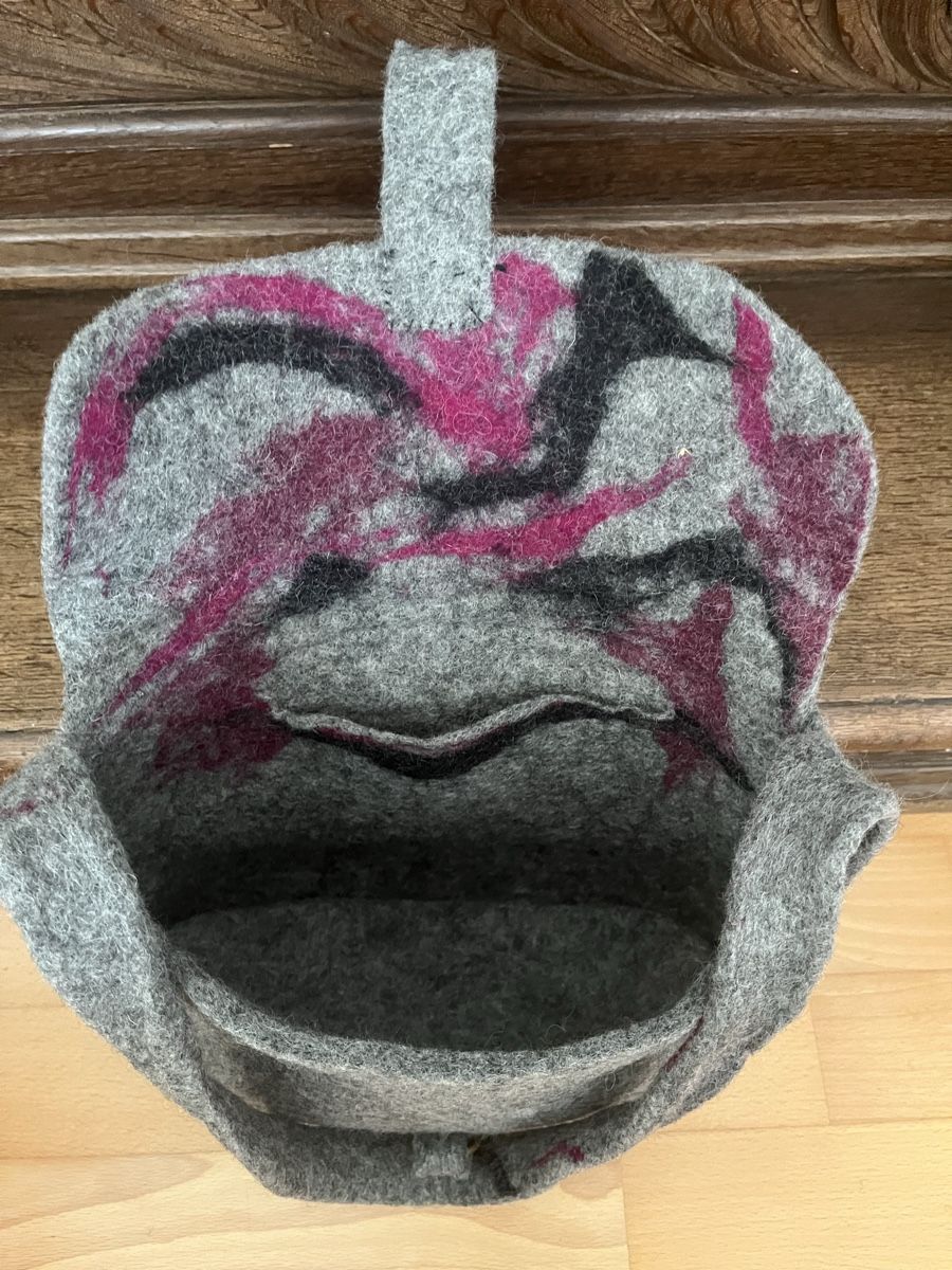 Borse da donna: Filztasche, Pink/ Grau – Usato da Uetikon am See venduto da erz13 4