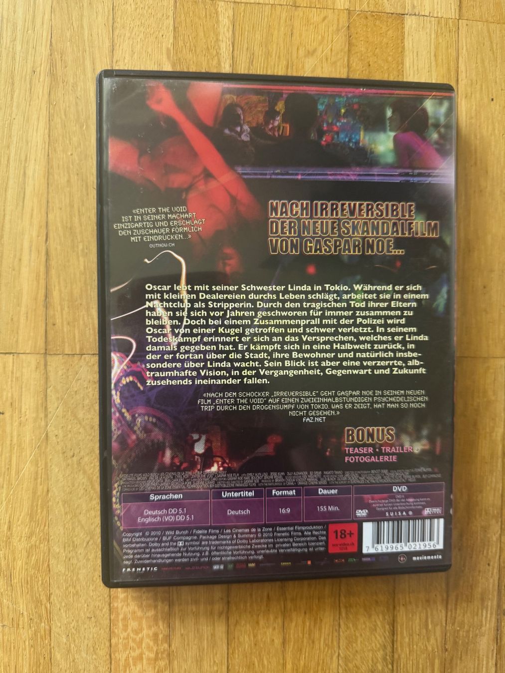 Tutti i DVDs: ENTER THE VOID. (DVD) GASPAR NOE – Usato da Basel venduto da san_2qlq 1